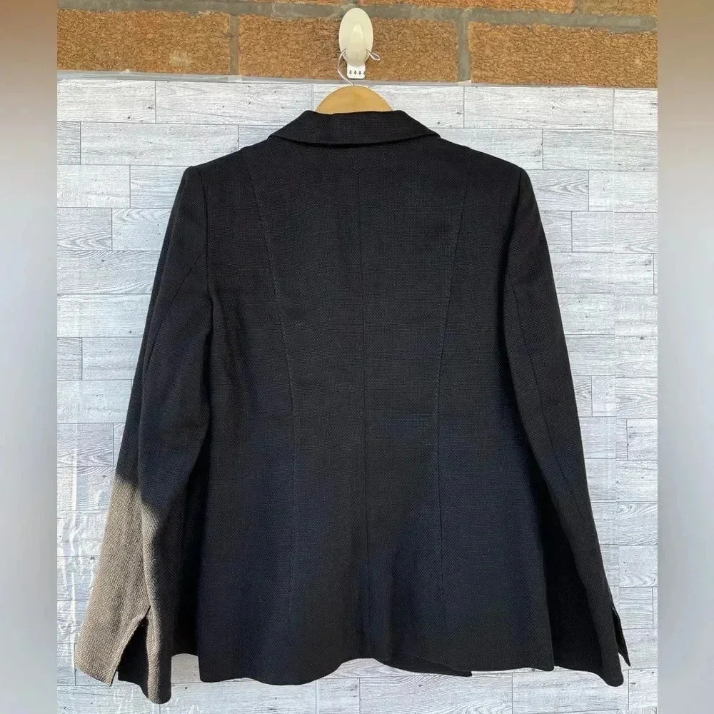 Les Copains Made In Italy linen blend blazer  48/12 - Picture 11 of 15